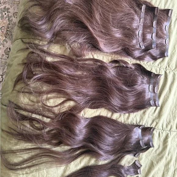 Luxy Seamless Hair Extensions 20” 225 g Dark Brown - Picture 4 of 5